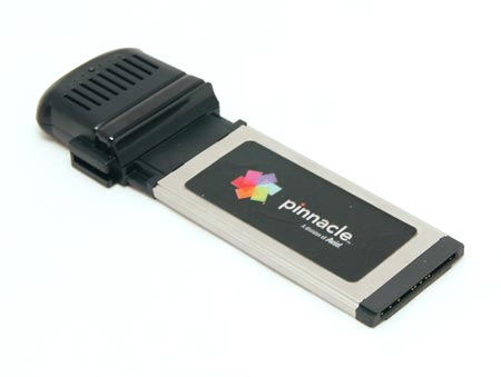 Внешний вид ТВ-тюнера Pinnacle PCTV Hybrid ExpressCard в ноутбуке