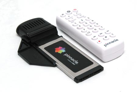 Пульт ДУ с ТВ-тюнером Pinnacle PCTV Hybrid ExpressCard в ноутбуке