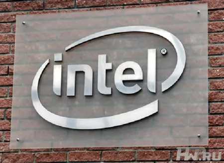 Логотип на здании - Intel Inside