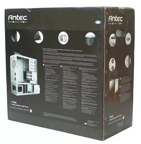Упаковка ATX корпуса Antec P182