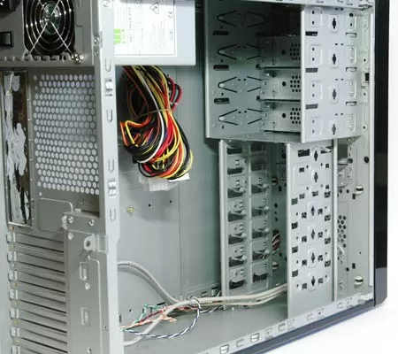 Корпус Compucase 6CJ2BS - вид изнутри