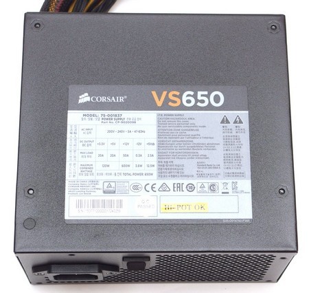 Corsair vs 650w схема