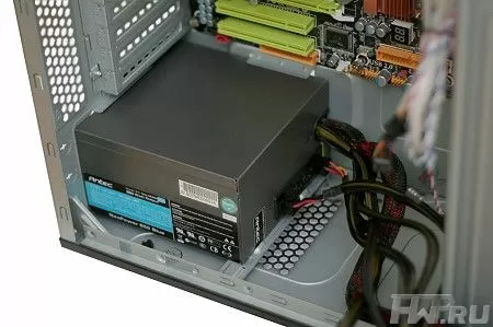 Корпус Thermaltake Element T - установка блока питания