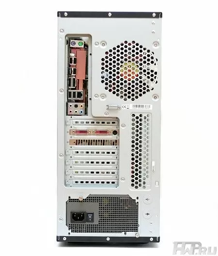 Корпус Thermaltake Element T - вид сзади