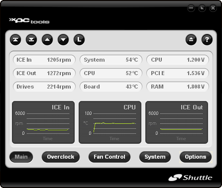 Панель управления XPC Tools