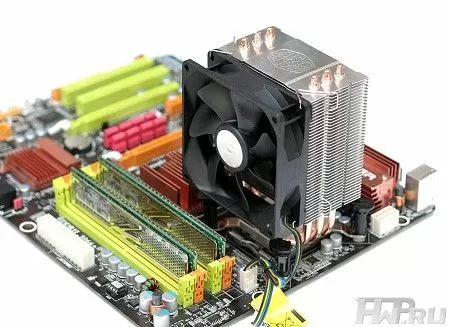 Установка кулера Cooler Master TX3 на материнскую плату