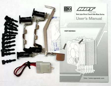 Комплектация кулера Xigmatek HDT-SH964