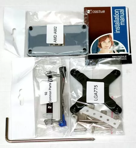 Комплект поставки кулера Noctua NH-09B