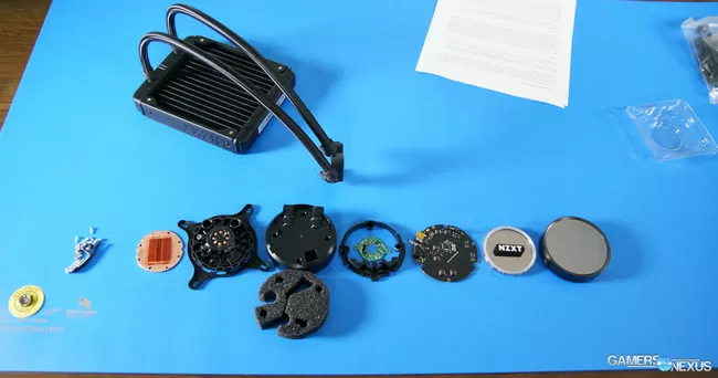 Строение помпы NZXT Kraken X62