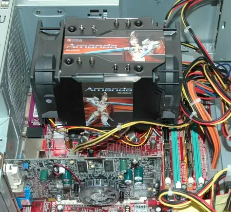 Установка кулера Titan Amanda