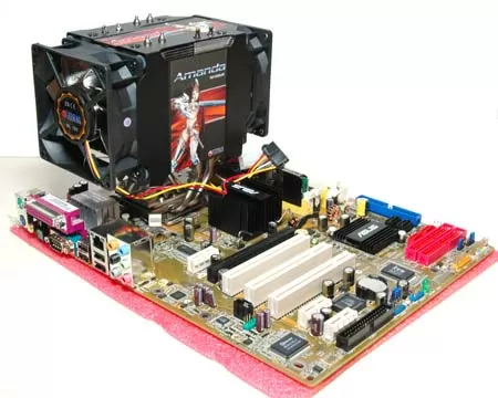 Установка кулера Titan Amanda