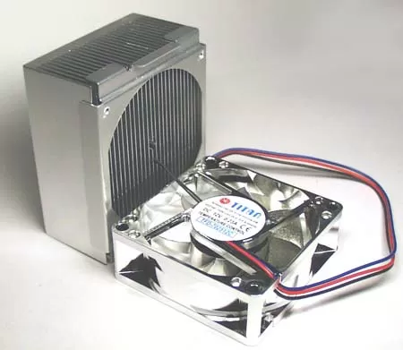 Кулер Titan TTC-W5TB/TC со снятым вентилятором