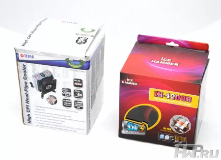 Упаковка кулеров Titan и Ice Hammer