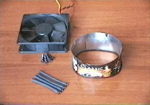 Вентилятор и заготовка для переходника