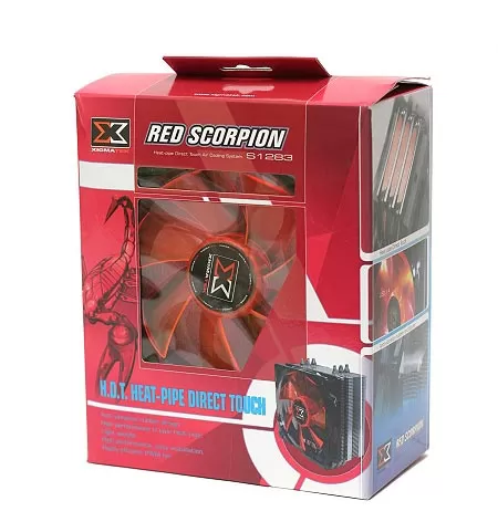 Упаковка кулера Xigmatek Red Scorpion
