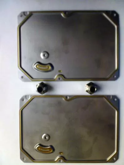 Водоблок из крышек HDD