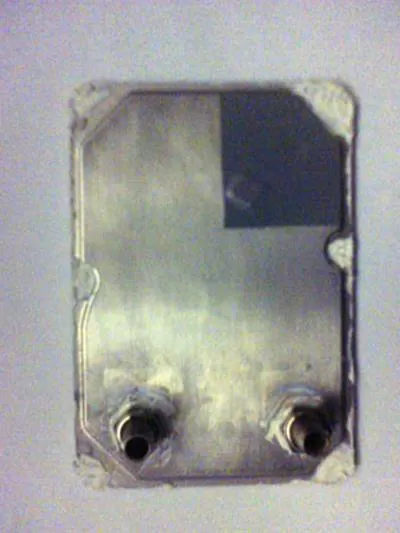 Водоблок из крышек HDD
