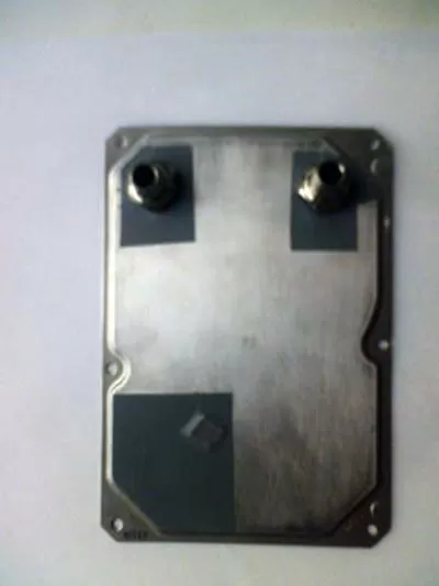 Водоблок из крышек HDD