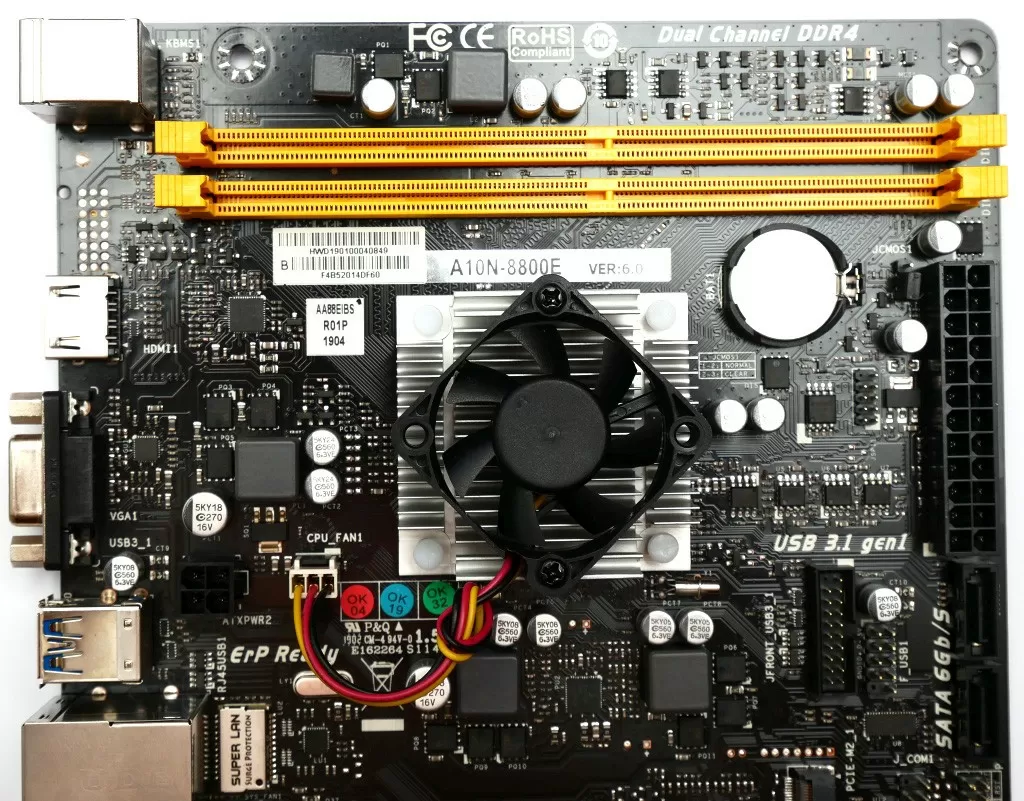 Biostar A10N - 8800E Ver. 6.1　/ Onboard/AMD FX-8800P / DDR4 / ITX　箱等一式　良品