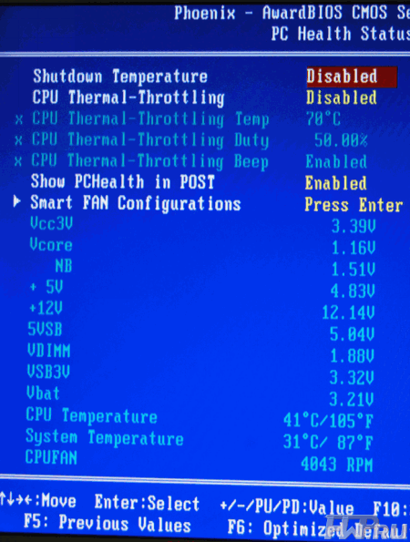 BIOS материнской платы