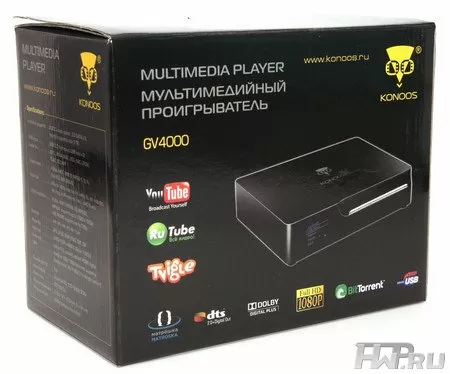 Konoos GV-4000 - тестирование нового FullHD медиаплеера | hwp.ru