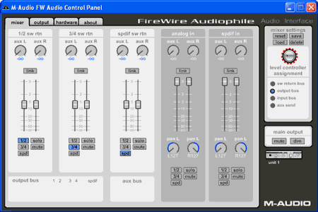 Программное обеспечение M-Audio FireWire Audiophile