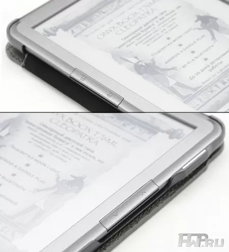 Боковые кнопки Onyx Boox Cleopatra в чехле