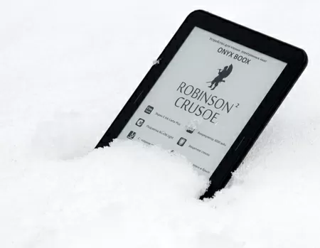 Снежное тестирование Onyx Boox Robinson Crusoe 2