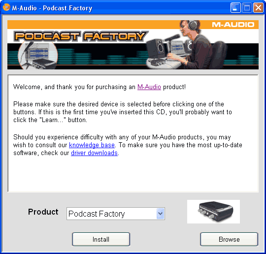 Драйверы Pinnacle Podcast Factory