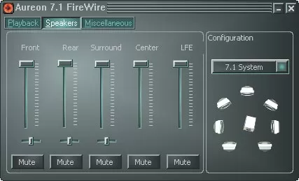 Программное обеспечение Terratec Aureon 7.1 FireWire