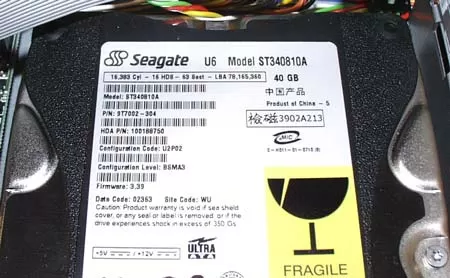 Винчестер Seagate U6 ST340810A