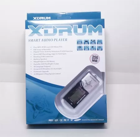 Упаковка плеера XDrum XD403