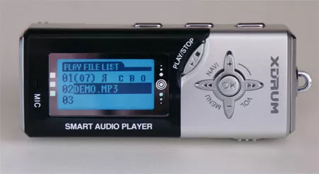 Плейлист MP3-плеера XDrum XD403