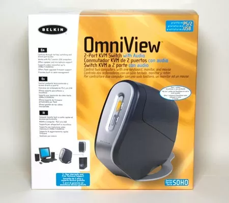 Упаковка KVM-переключателя Belkin OmniView