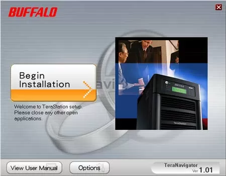 Программа инсталляции Buffalo TeraStation Pro II