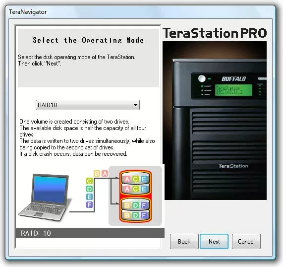 Программа инсталляции Buffalo TeraStation Pro II