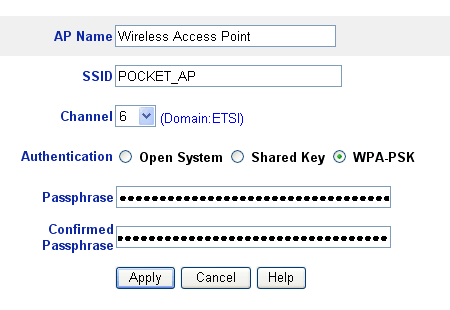 Установка WPA шифрования на точке доступа