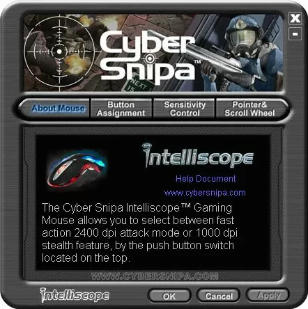 Софт Cyber Snipa Intelliscope Mouse