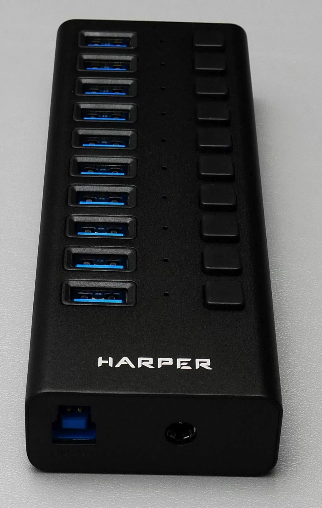 Обзор USB 3.0 хаба на 10 портов с внешним питанием - Harper HUB-10MB |  hwp.ru