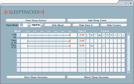 Программное обеспечение Sleeptracker