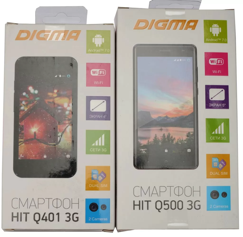 Бюджетная парочка – смартфоны Digma HIT Q401 3G и Q500 3G | hwp.ru