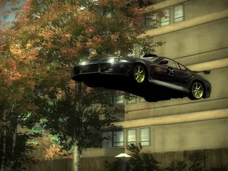 Need for Speed: Most Wanted. Полёт автомобиля