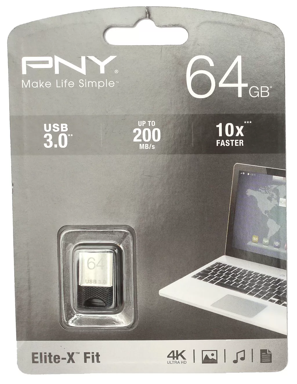 PNY Elite-X Fit 3.0 64Gb – компактная но достаточно быстрая USB 3.0 флешка  | hwp.ru