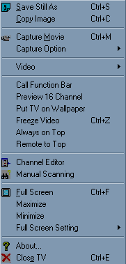 Всплывающее меню