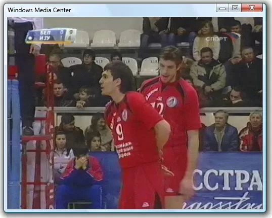 Качество приёма под Windows Media Center
