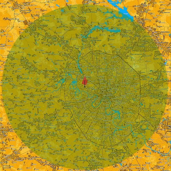 Официальная зона охвата DVB-T