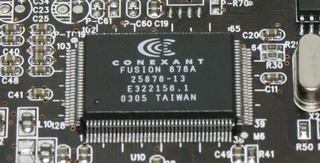Тюнер GoTView PCI - внутренние разъёмы