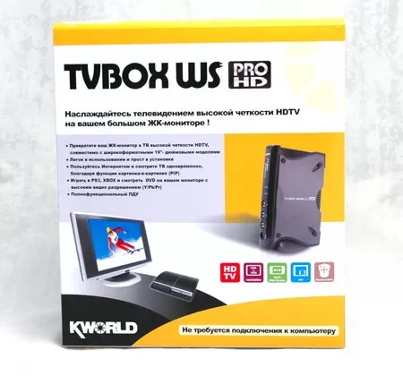 Упаковка ТВ-тюнера Kworld TVBox Pro HD
