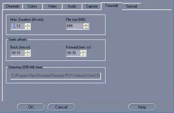 PCTV Vision - настройка TimeShift