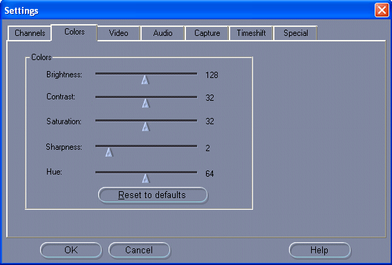 Настройки Pinnacle PCTV USB 2.0